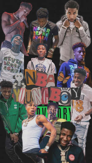 N B A Young Boy Collage Aesthetic Wallpaper