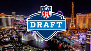 N F L Draft Las Vegas Nighttime Backdrop Wallpaper