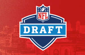 N F L Draft Logo Red Background Wallpaper