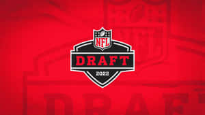 N F L Draft2022 Logo Red Background Wallpaper