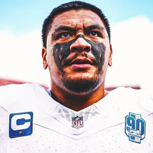 N F L Playerwith Eye Blackand Captain Patch Wallpaper