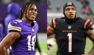 N F L Wide Receivers Ja Marr Chase Comparison Wallpaper