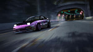 N F S World Speeding Sports Car Tunnel Wallpaper