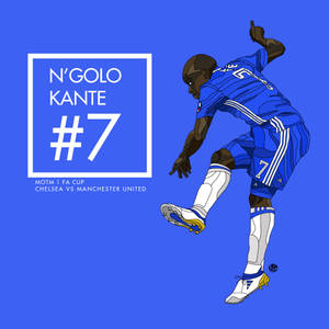 N'golo Kante Chelsea Vs Manchester United Game Wallpaper