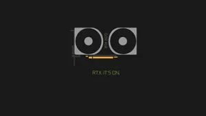 N V I D I A R T X On Graphic Card Illustration Wallpaper