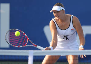 Nadia Petrova Low Forehand Stroke Wallpaper