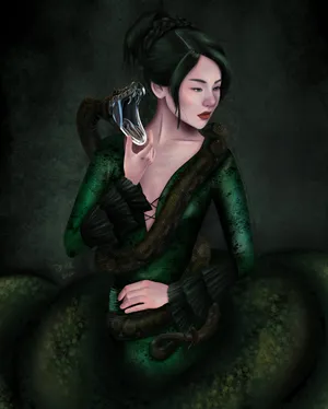 Nagini Human Form Artwork Wallpaper