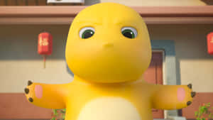 Nailoong Cute Yellow Dinosaur Wallpaper