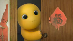 Nailoong Peeking Through Door Wallpaper