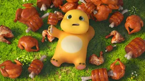 Nailoong Surrounded By Roasted Chickens Wallpaper