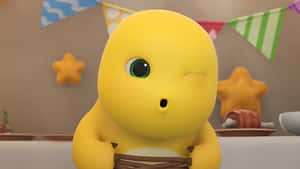 Nailoong Yellow Dinosaur Character Wallpaper