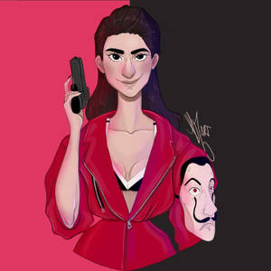 Nairobi - The Robbery Strategist From Money Heist Wallpaper