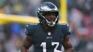 Nakobe Dean Eagles Linebacker Action Wallpaper