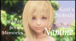 Namine From Kingdom Hearts In Front Of A Mesmerizing Sunset. Wallpaper