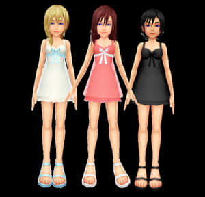 Naminé Wielding Her Sketchbook In The World Of Kingdom Hearts Wallpaper