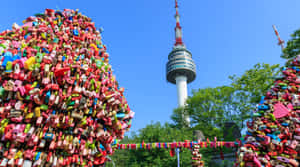 Namsan Seoul Tower Love Locks Wallpaper