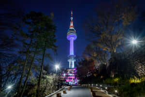 Namsan Seoul Tower Night View Wallpaper