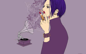 Nana Osaki Spinning Records - A Moment In Nana Anime Wallpaper