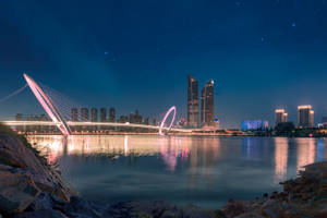 Nanjing Eye Footbridge Wallpaper