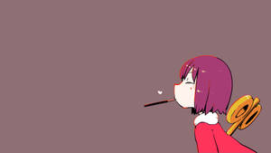 Nano From Nichijou With Pocky Wallpaper