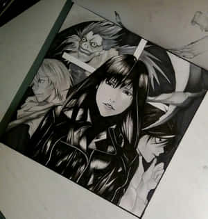 Naomi Misora From Death Note Posing Confidently Wallpaper