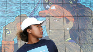 Naomi Osaka Mural Art Wallpaper