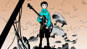 Naota Nandaba, The Young Protagonist Of Flcl, Dreamily Gazing Into The Distance. Wallpaper