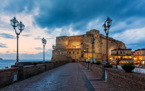 Naples Ovo Castle Italy Wallpaper