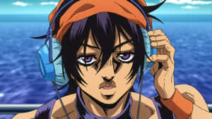 Narancia Ghirga - Dynamic Anime Character Action Pose Wallpaper