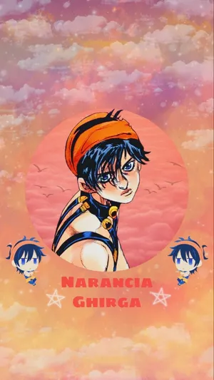 Narancia Ghirga's Intense Stance Wallpaper