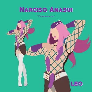 Narciso Anasui - A Prominent Character From The Thrilling Jojo's Bizarre Adventure Series Wallpaper