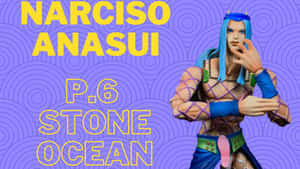 Narciso Anasui Unleashing His Mighty Stand Wallpaper