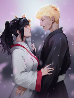 Naruto And Hinata Love Fanart Wallpaper