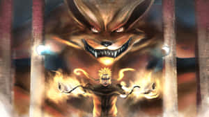 Naruto And Nine Tails Fox Wallpaper