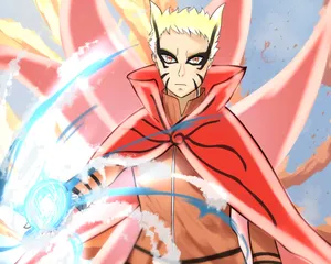 Naruto Baryon Mode Cool Fierce Look Wallpaper