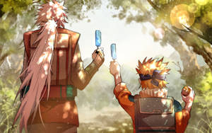 Naruto Characters Jiraiya And Naruto Wallpaper