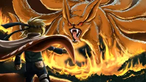 Naruto Facing Nine Tails Wallpaper