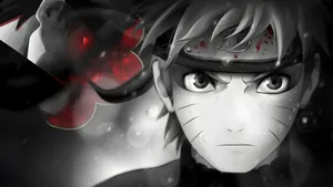 Naruto Grey Anime Style Wallpaper