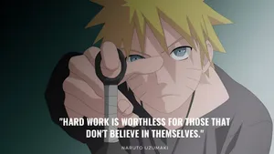 Naruto Hard Work Quote Wallpaper