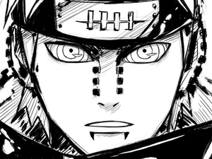 Naruto In A Powerful Stance Wallpaper