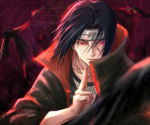 Naruto Itachi Sharingan Illustration Wallpaper