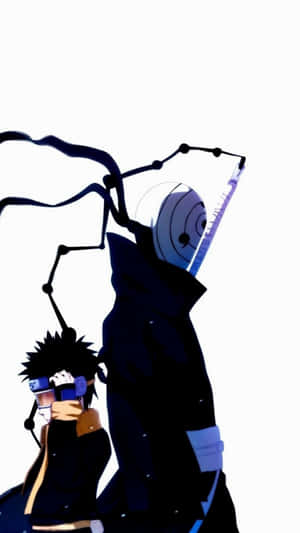 Naruto Kakashi Silhouettei Phone Wallpaper Wallpaper