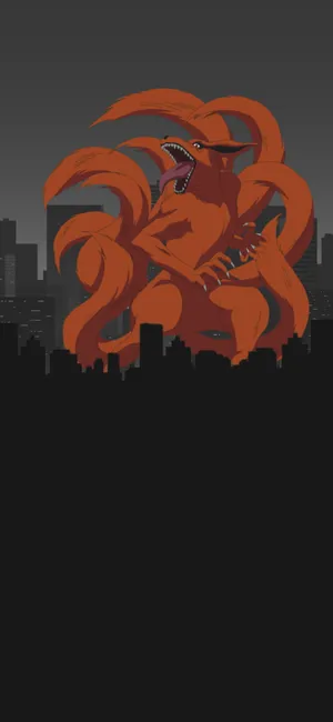 Naruto Kurama Nine Tail Fox Character Wallpaper