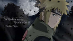 Naruto Minato Inspirational Quote Wallpaper