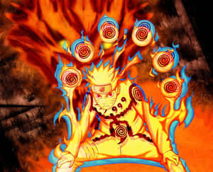 Naruto Nine Tails Charging Up Power Wallpaper