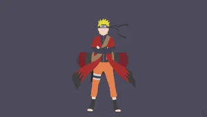 Naruto Sage Mode Minimal Anime Wallpaper