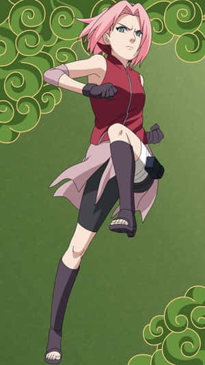 Naruto Sakura Green Wallpaper