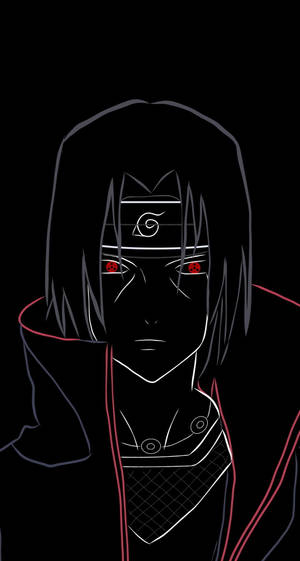 Naruto Shippuden Uchiha Itachi Pfp Line Art Wallpaper