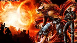 Naruto Unleashing The Power Of The Nine-tailed Fox Wallpaper