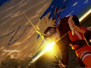 Naruto Uzumaki Doing Ninja Training Wallpaper